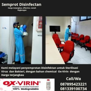 Disinfectan Treatment Sterilasasi Virus